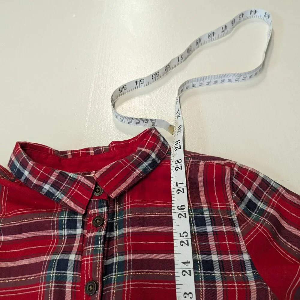 L.O.G.G. Label of Graded Goods Size 9-10Y Plaid Button-Up Dress